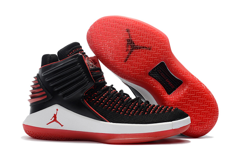 2018 Women Air Jordan 32 Black Red White